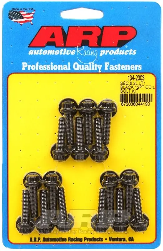 12-Point Black Oxide Coil Pack Bolt Kit – Ar134-2303 Hardware Set 1