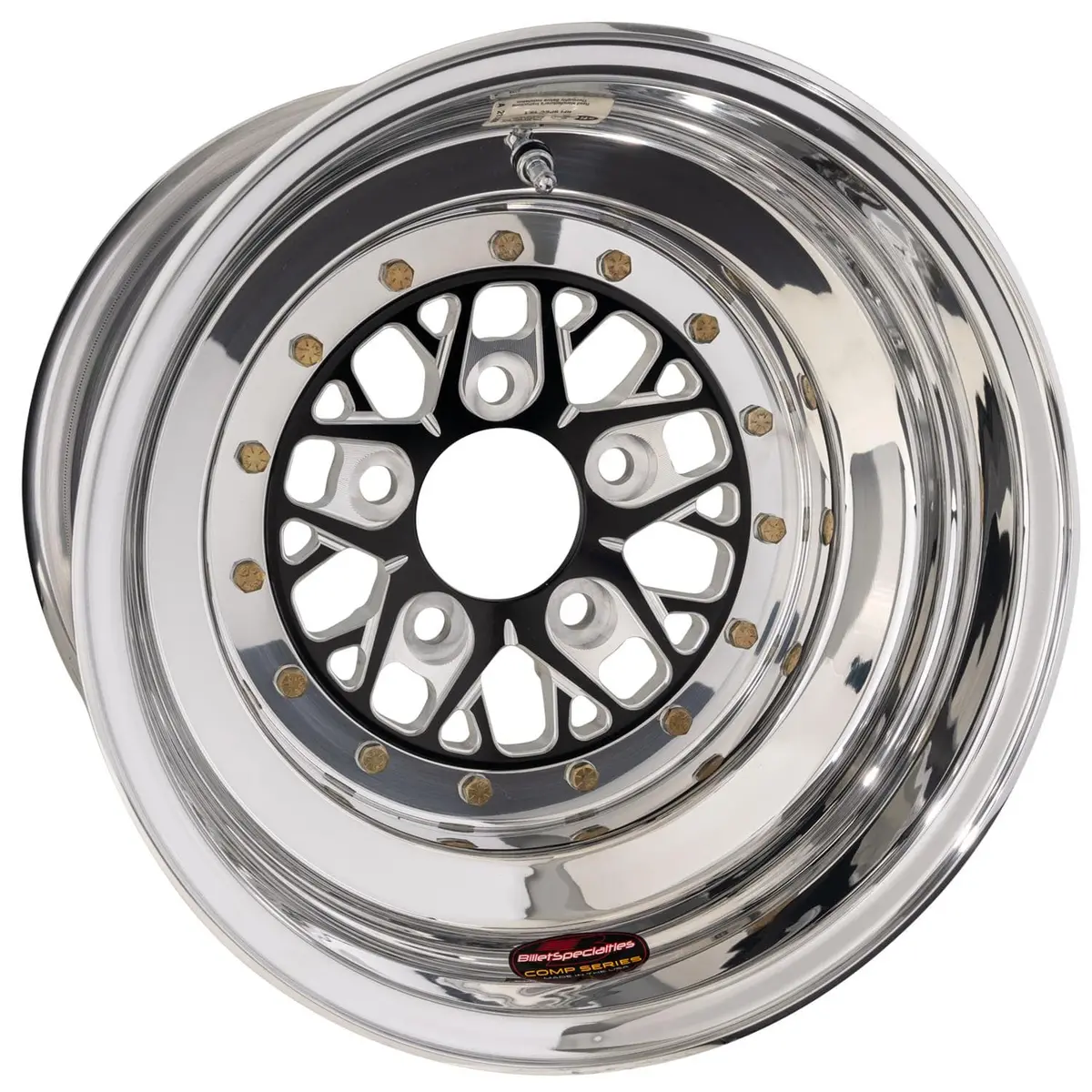 Billet Specialties Bcs085126135 17X8.5" Chrome-Laced Drag Wheel – 5X4.75" Bolt Pattern 1