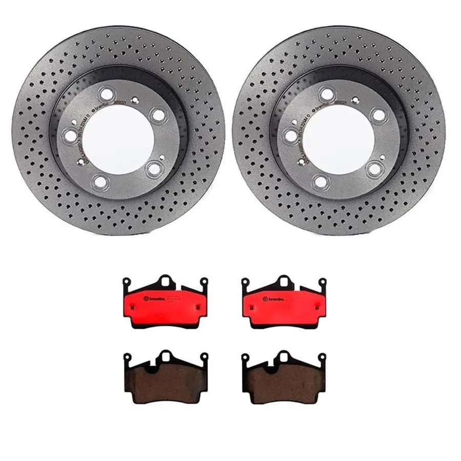 Brembo Kt00741 Brake Pad And Rotor Kit – Oe-Plus Performance Disc Brake Package 1