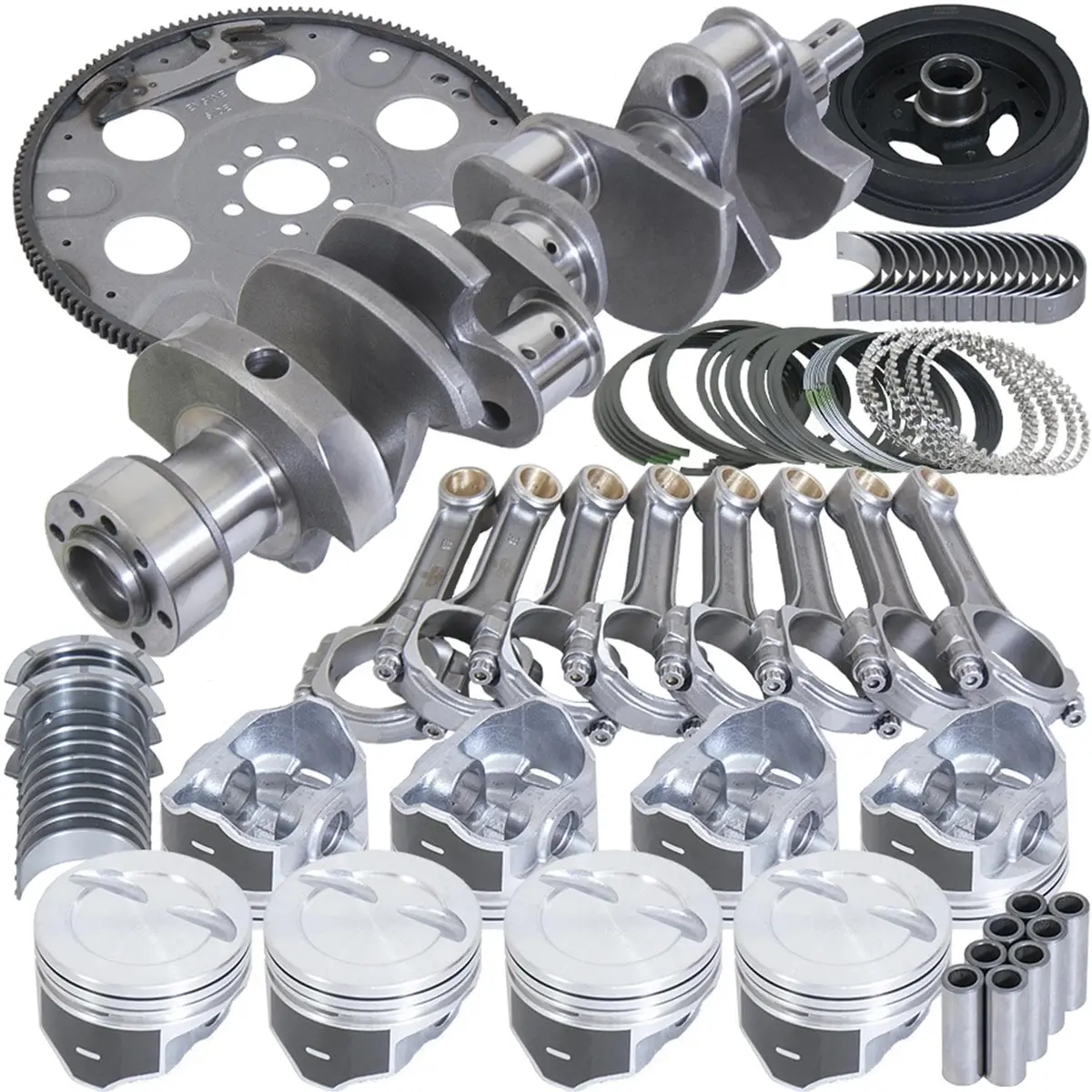 Eagle B15404L00053 Street Performance Rotating Assembly With Silv-O-Lite Claimer Pistons 1
