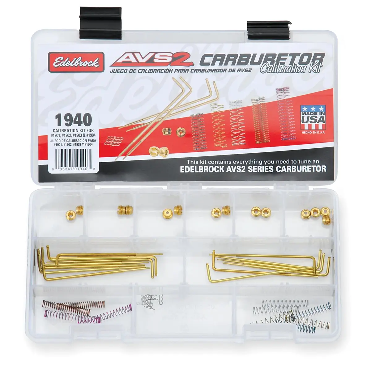 Edelbrock Avs2 Carburetor Jet & Spring Tuning Kit – Includes Calibration Components (1940) 1