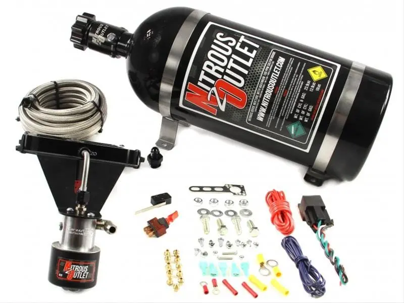Nitrous Outlet 00-10683-Gen3-10 Stinger Gen Iii 4500 Nitrous Plate System – Race-Dedicated, 10-Stage Control 1