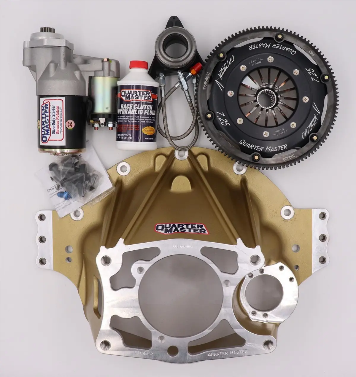 Quarter Master Optimum-V Clutch & Bellhousing Combo Kit 25139791 1