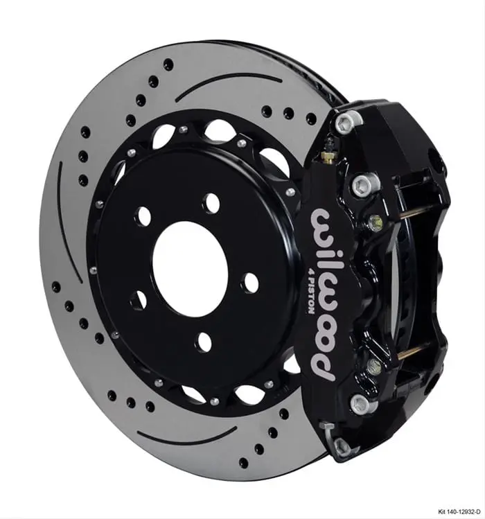 Wilwood Aero4 Rear Big Brake Kit – Lightweight Aluminum Calipers (140-12932-D) 1